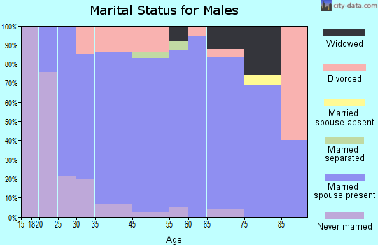 Bethany marital status for males