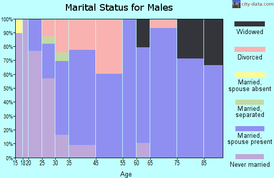 Bridgeport marital status for males