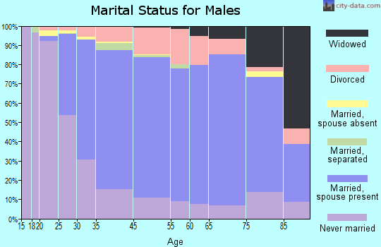 Brookfield marital status for males