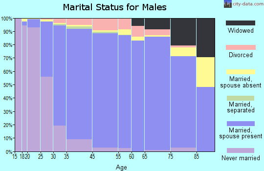 Buffalo Grove marital status for males