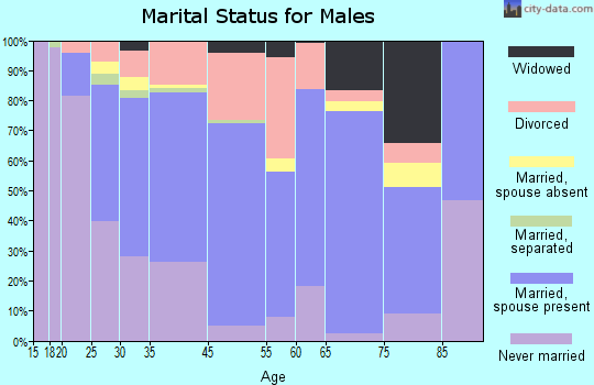 Cahokia marital status for males