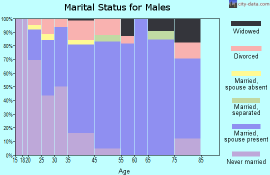 Cambria marital status for males