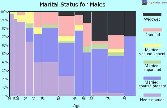 Centreville marital status for males