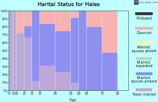Channel Lake marital status for males