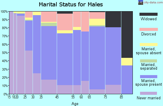 Charleston marital status for males