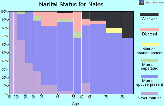 Chillicothe marital status for males