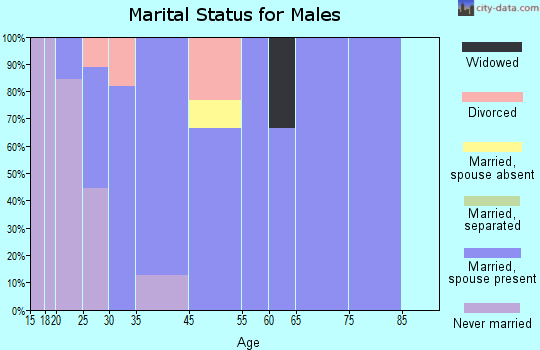 Damiansville marital status for males