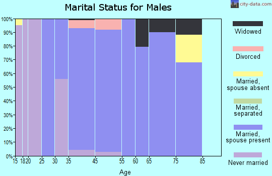Deer Park marital status for males