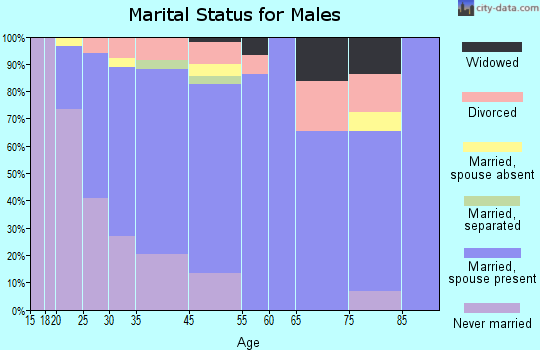 De Soto marital status for males