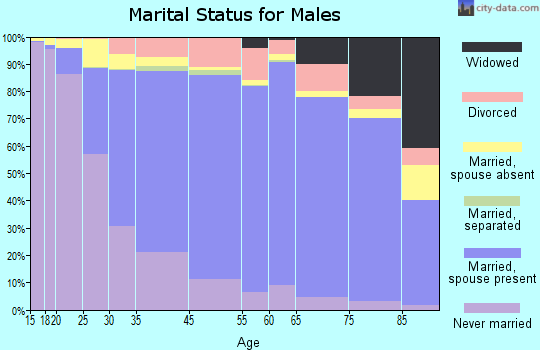 Des Plaines marital status for males
