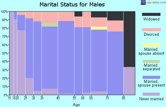 Earlville marital status for males