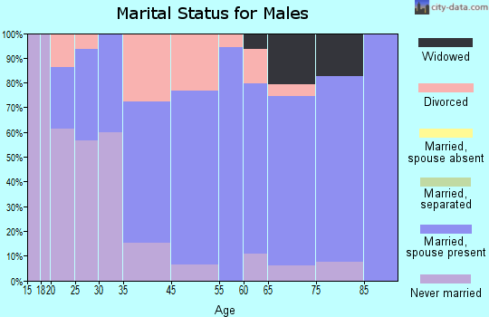 East Dubuque marital status for males