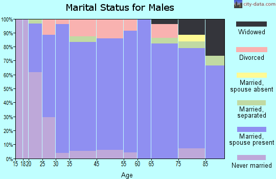 Elmwood marital status for males