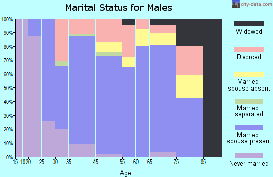 El Paso marital status for males