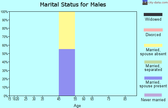 Chiniak marital status for males