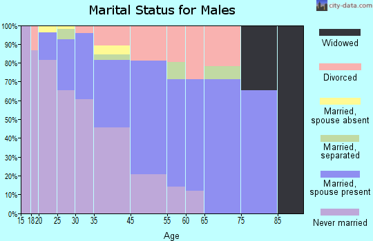 Fairmont marital status for males