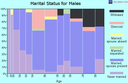 Gillespie marital status for males