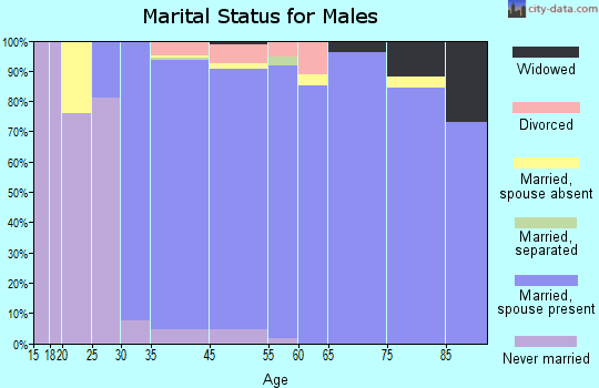 Glencoe marital status for males