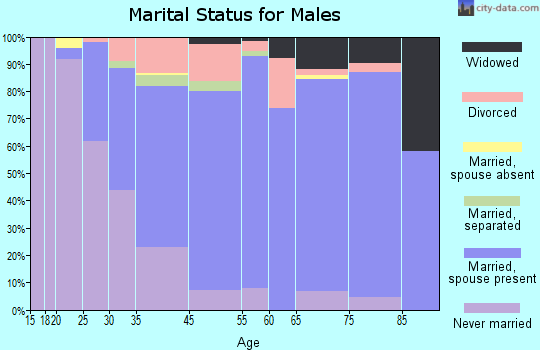 Glenwood marital status for males
