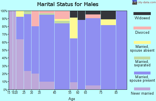 Grant Park marital status for males