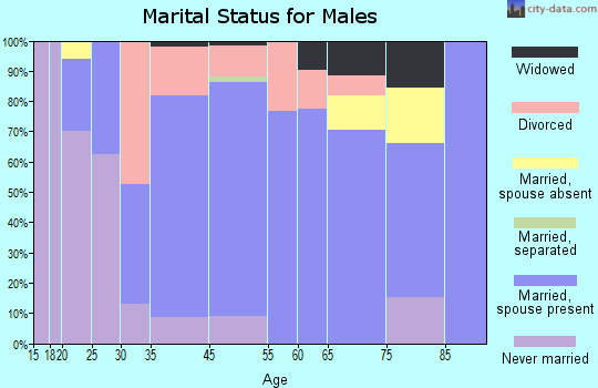 Grayville marital status for males