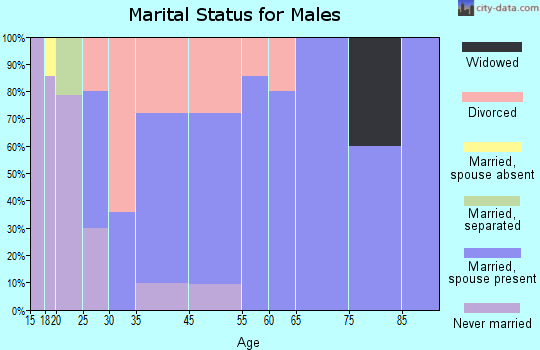 Hillsdale marital status for males