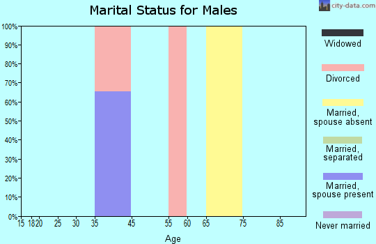 Crown Point marital status for males