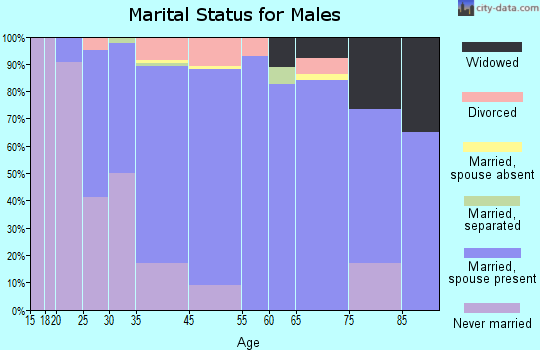 Itasca marital status for males