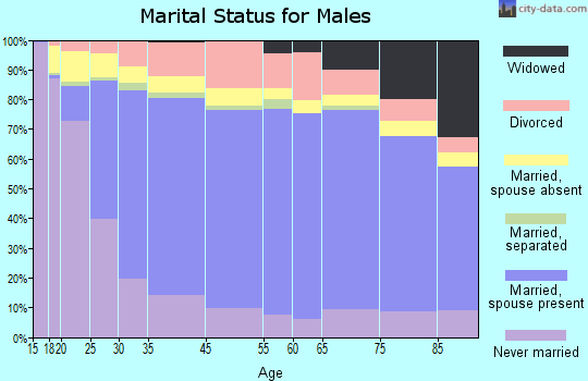 Joliet marital status for males