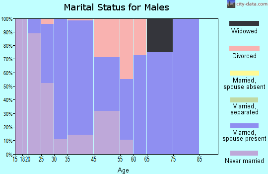 Kingston marital status for males