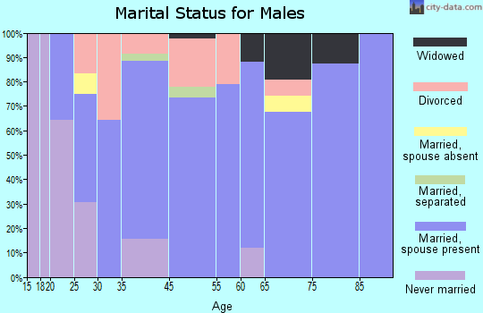 Kinmundy marital status for males