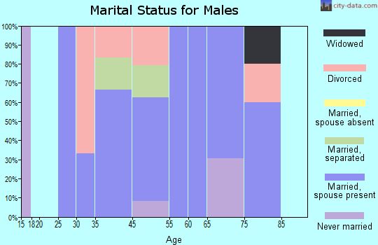 La Fayette marital status for males