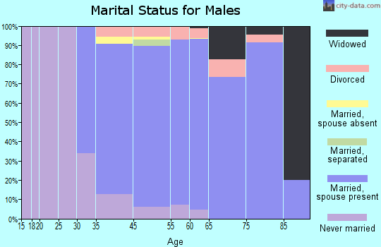 Lake Barrington marital status for males