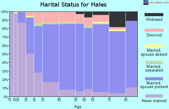 Lansing marital status for males