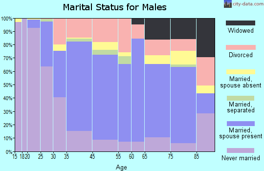 La Salle marital status for males