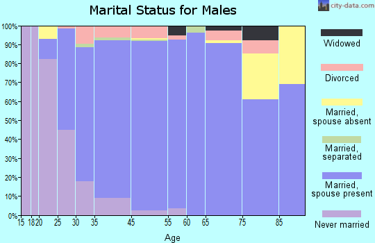 Lindenhurst marital status for males