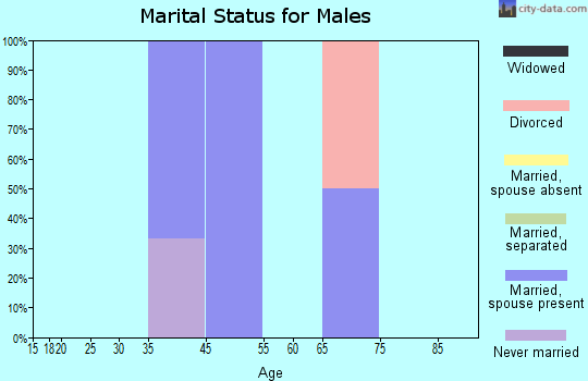 Edna Bay marital status for males