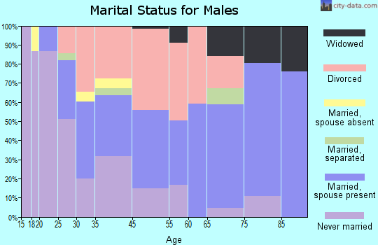 Madison marital status for males