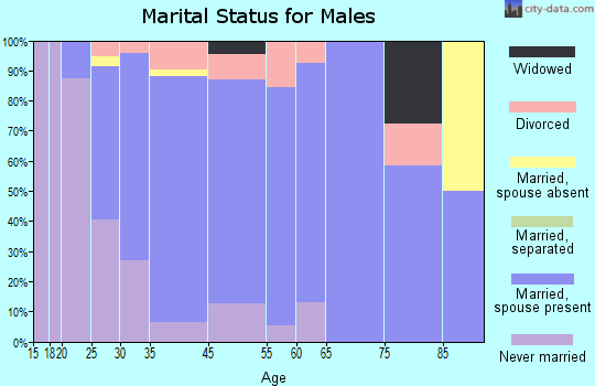 Manhattan marital status for males