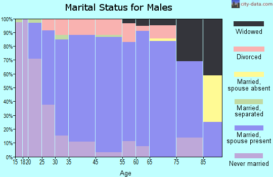 Mendota marital status for males