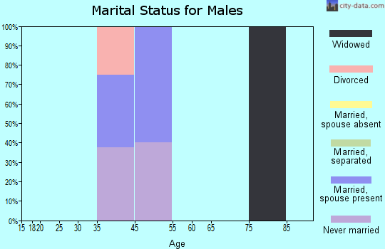 Elfin Cove marital status for males