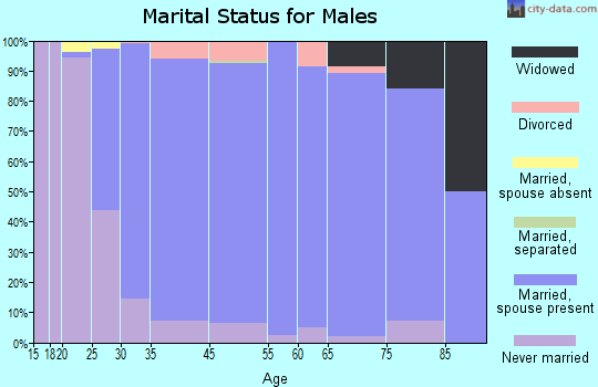 Mokena marital status for males