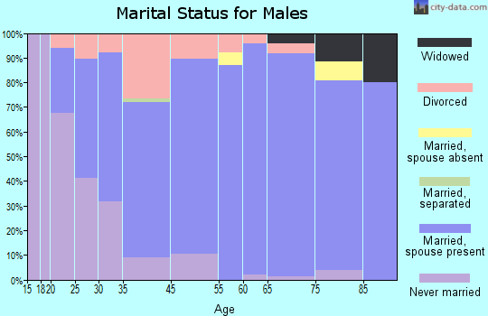 Mount Carroll marital status for males