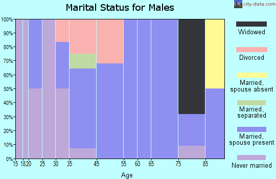 Mount Clare marital status for males
