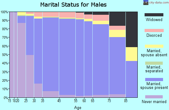 Naperville marital status for males