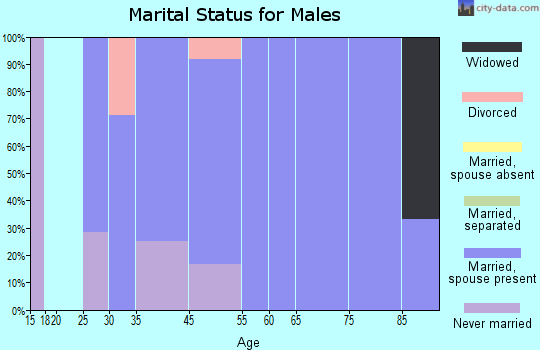 New Minden marital status for males