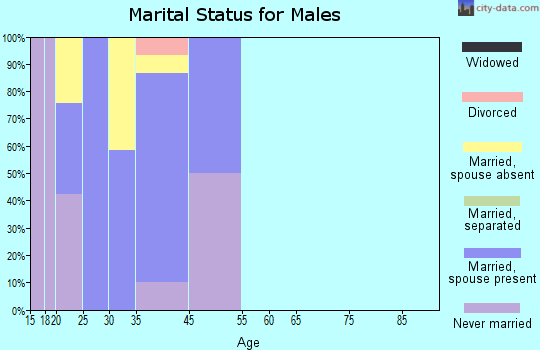 Fort Greely marital status for males