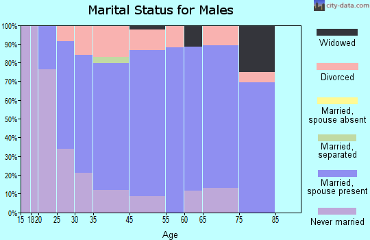 Okawville marital status for males