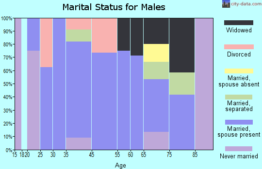 Olmsted marital status for males