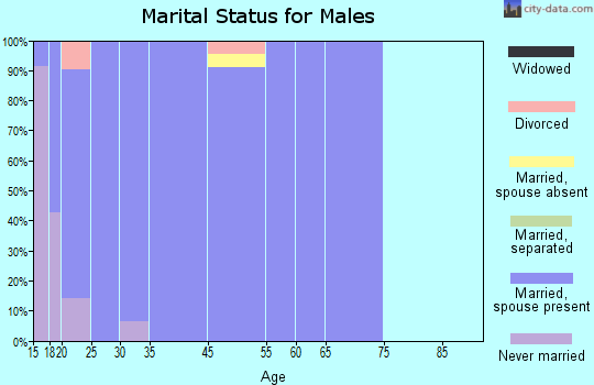 Fox River marital status for males